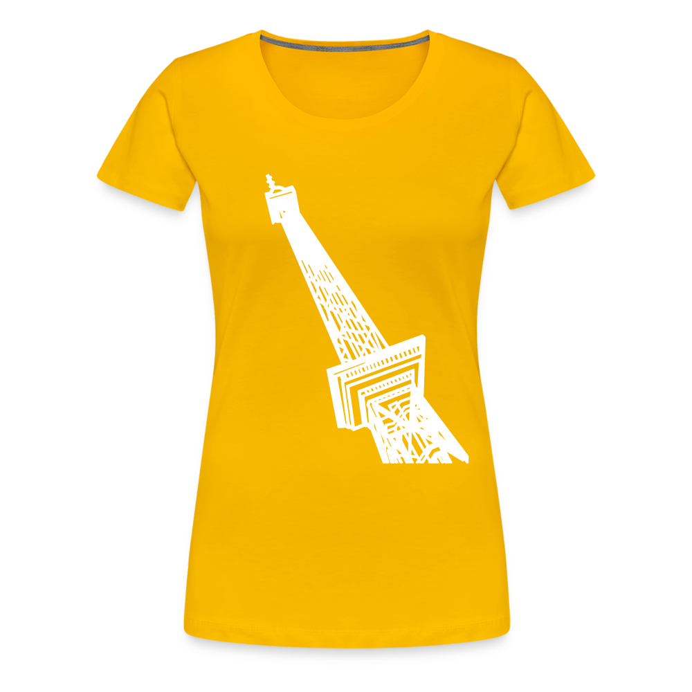 Der Funkturm - Frauen Premium T-Shirt - Sonnengelb