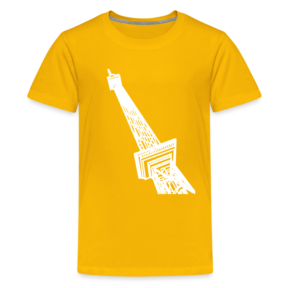 Der Funkturm - Teenager Premium T-Shirt - Sonnengelb