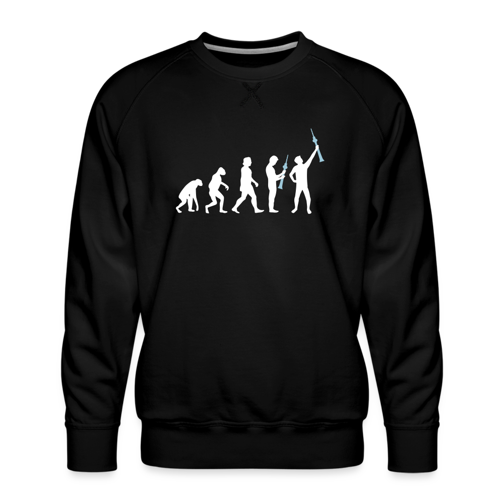 Evolution - Männer Premium Sweatshirt - Schwarz