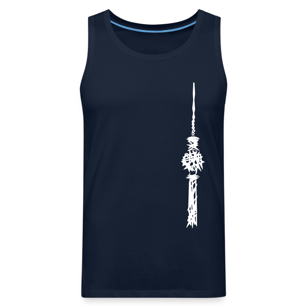 Fernsehturm Zick zack - Männer Premium Tank Top - Navy