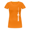 Fernsehturm Zick zack - Frauen Premium T-Shirt - Orange