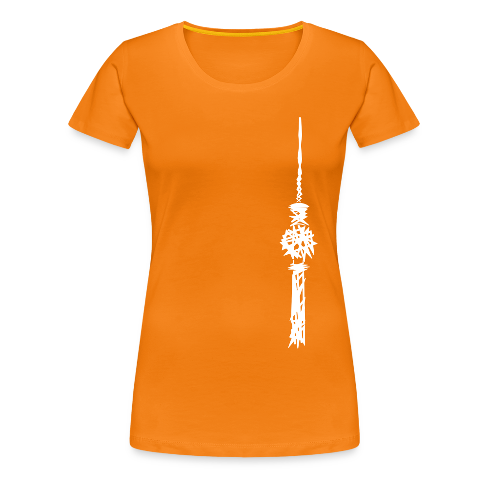 Fernsehturm Zick zack - Frauen Premium T-Shirt - Orange