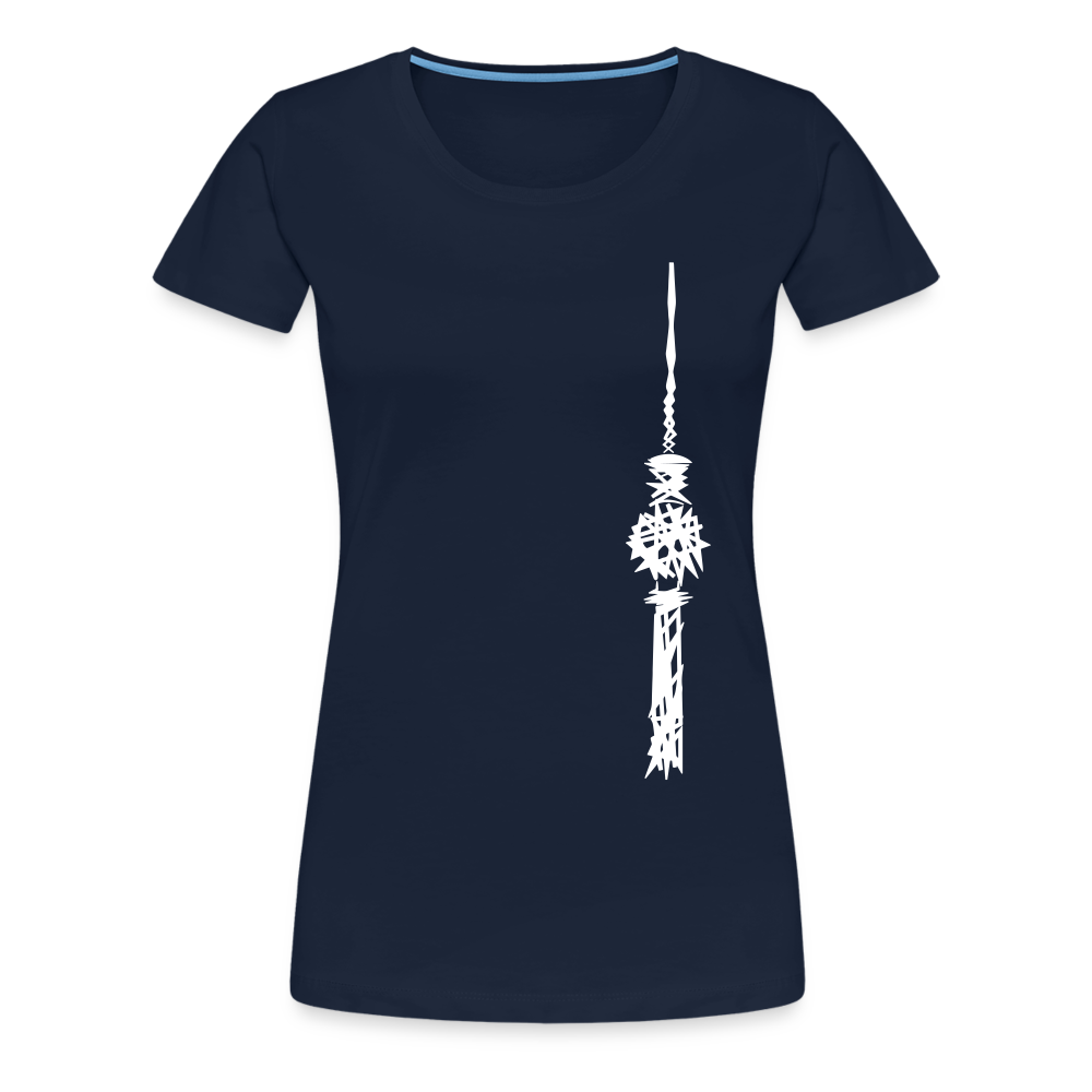 Fernsehturm Zick zack - Frauen Premium T-Shirt - Navy