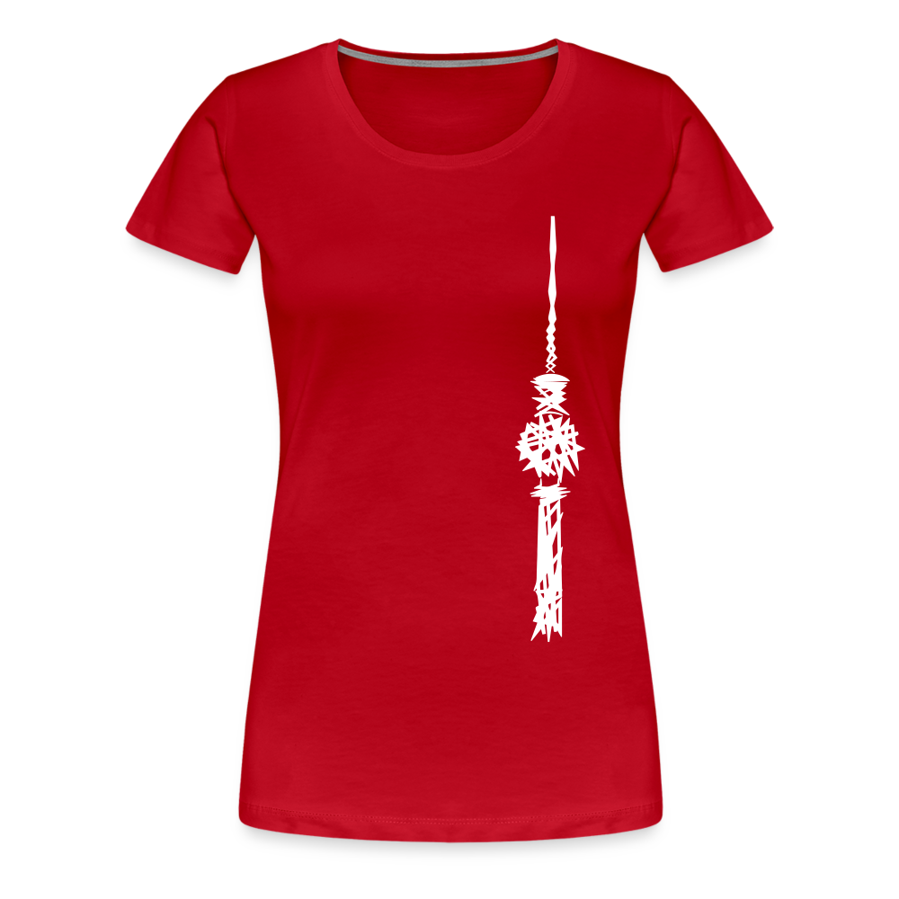 Fernsehturm Zick zack - Frauen Premium T-Shirt - Rot