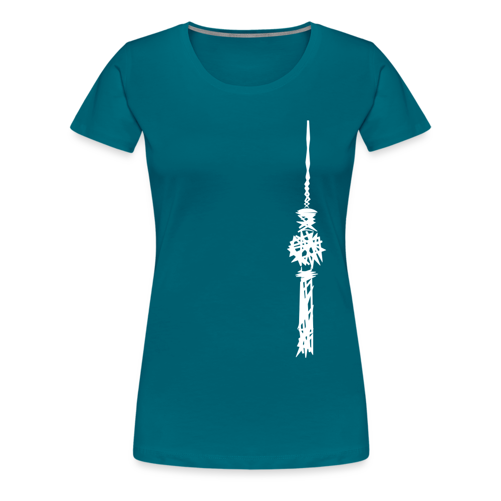 Fernsehturm Zick zack - Frauen Premium T-Shirt - Divablau