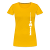 Fernsehturm Zick zack - Frauen Premium T-Shirt - Sonnengelb