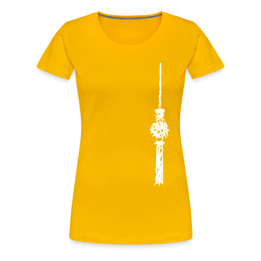 Fernsehturm Zick zack - Frauen Premium T-Shirt - Sonnengelb