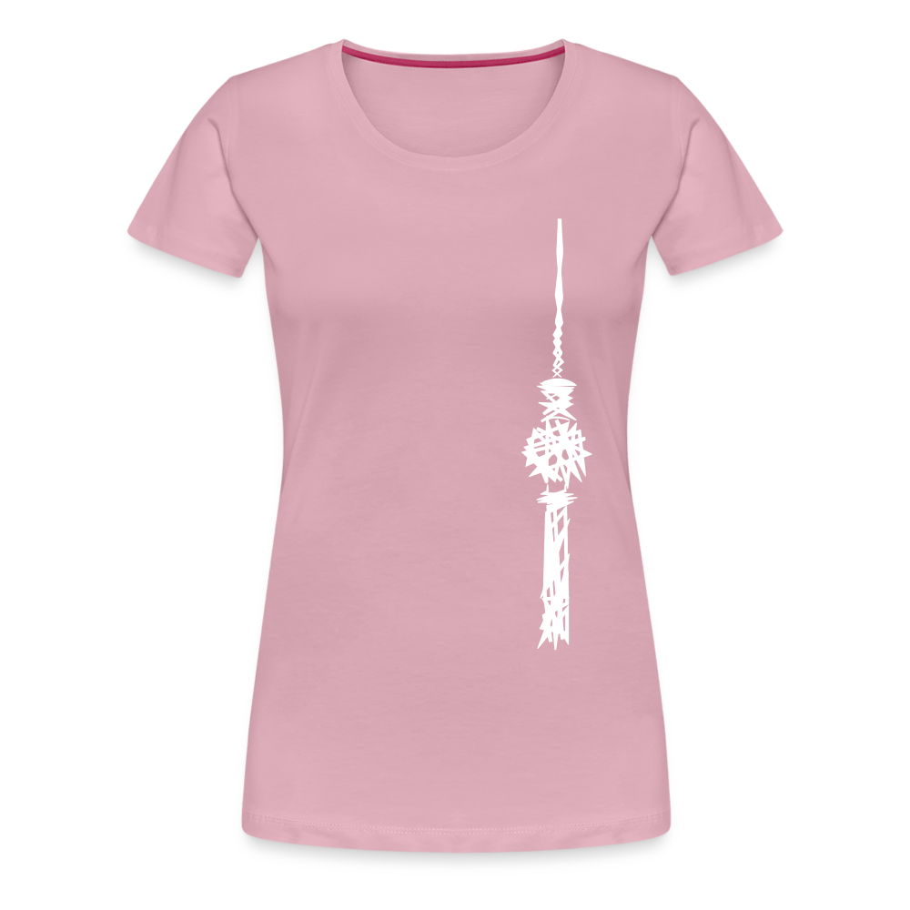Fernsehturm Zick zack - Frauen Premium T-Shirt - Hellrosa