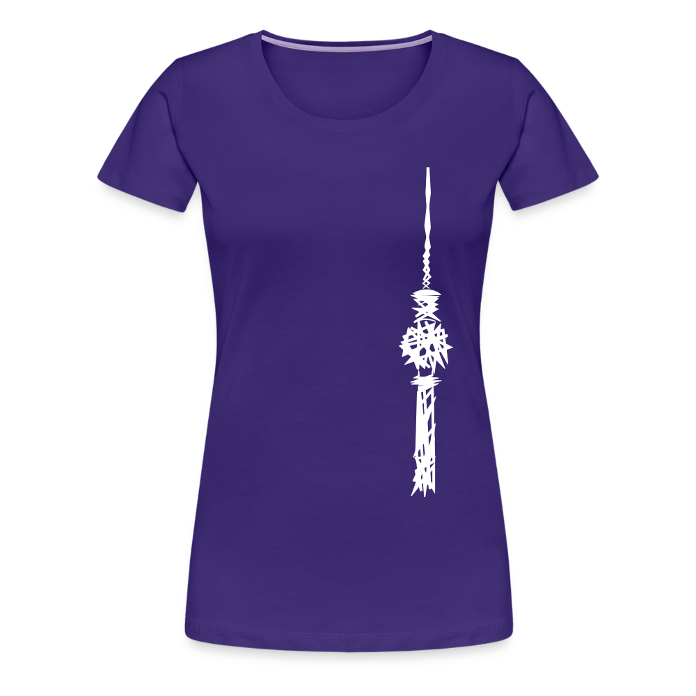 Fernsehturm Zick zack - Frauen Premium T-Shirt - Lila