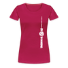 Fernsehturm Zick zack - Frauen Premium T-Shirt - dunkles Pink