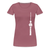 Fernsehturm Zick zack - Frauen Premium T-Shirt - Malve