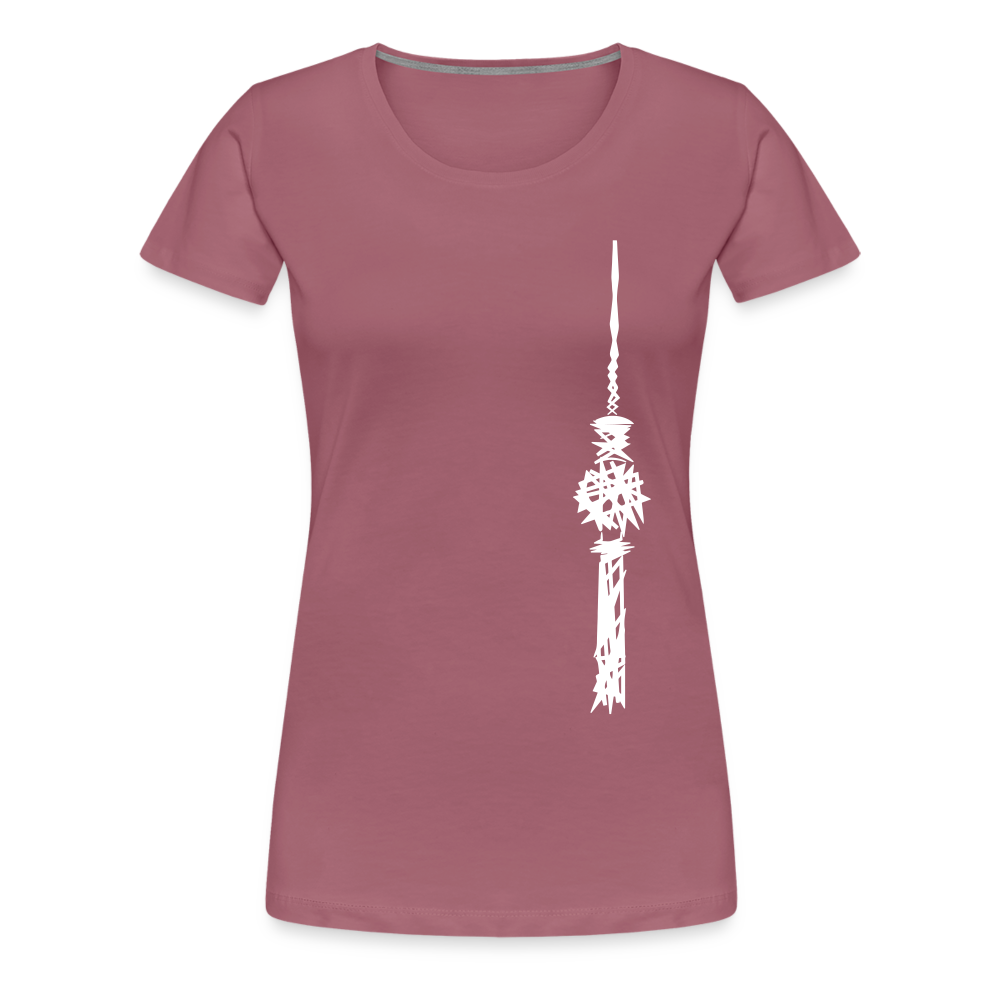Fernsehturm Zick zack - Frauen Premium T-Shirt - Malve