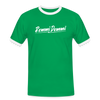 Remmi Demmi - Männer Ringer T-Shirt - Kelly Green/Weiß