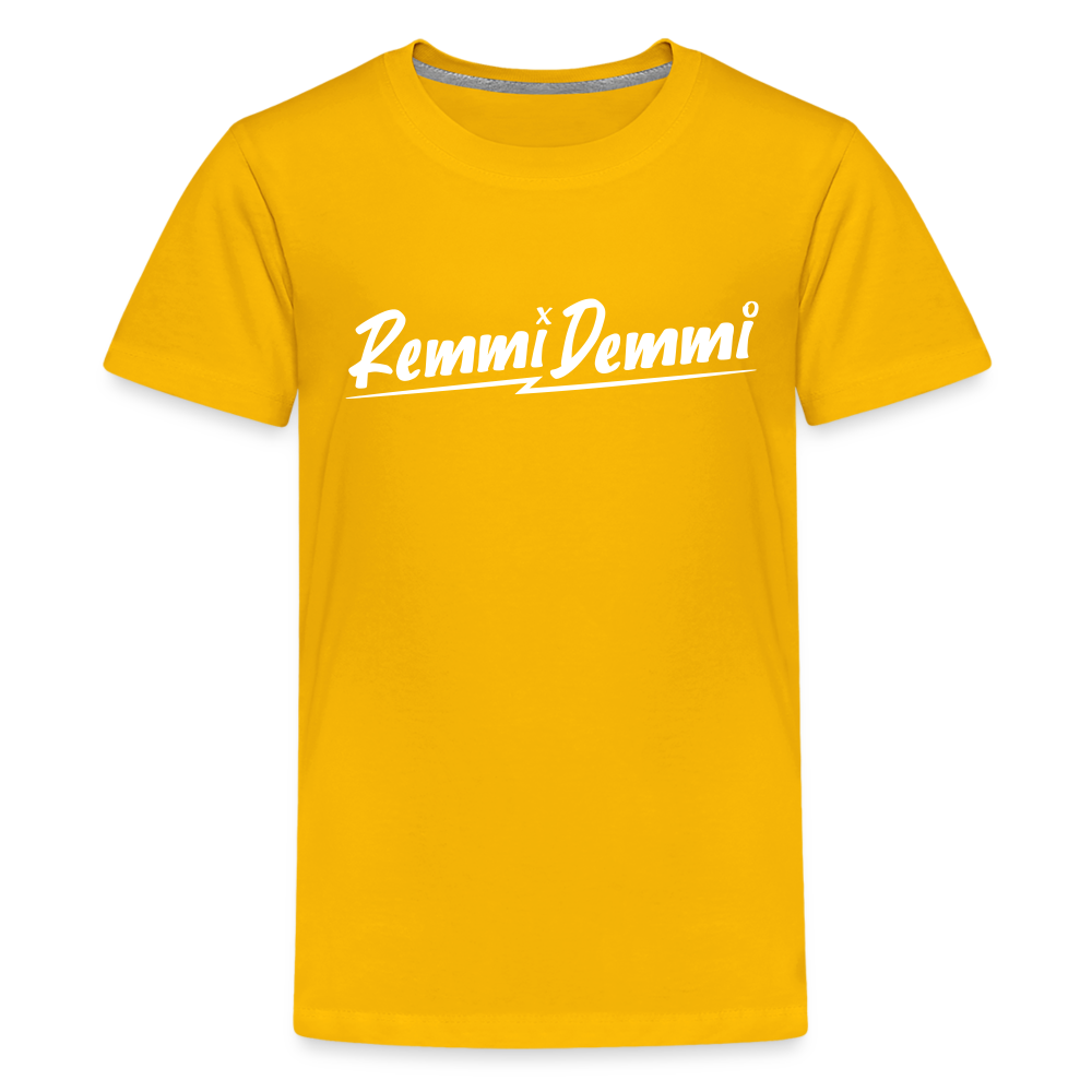 Remmi Demmi - Teenager Premium T-Shirt - Sonnengelb