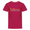 Bei Klugheitsschmerzen wär' ick unsterblich - Teenager Premium T-Shirt - dunkles Pink