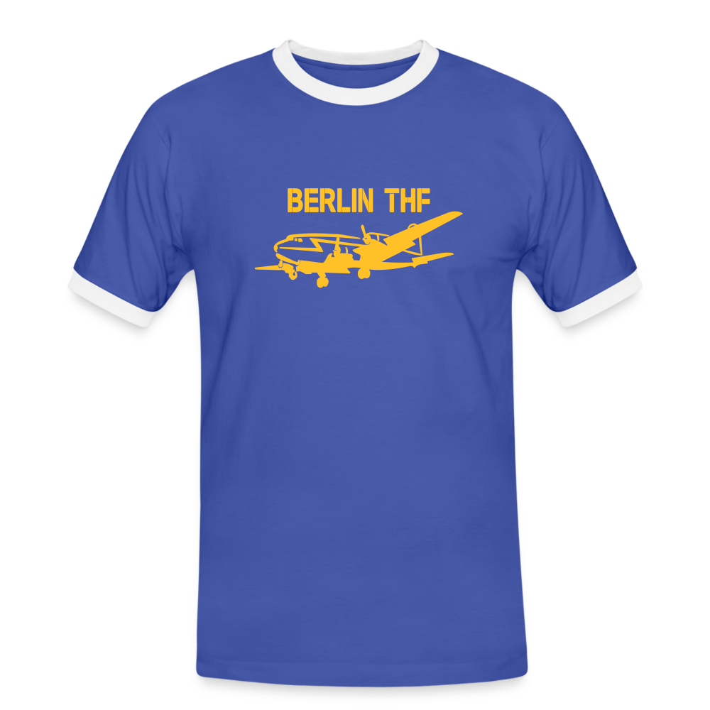 Berlin THF - Männer Ringer T-Shirt - Blau/Weiß