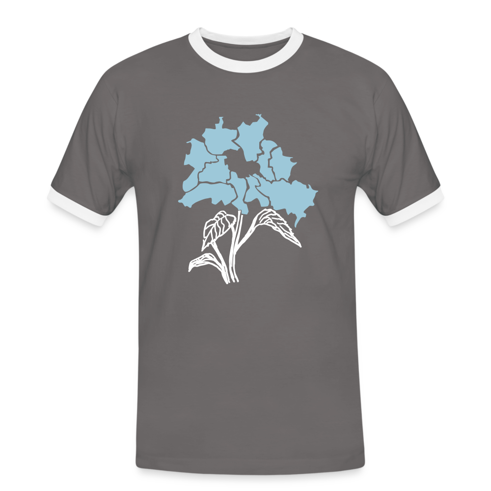 Dit duftet dufte! - Männer Ringer T-Shirt - Dunkelgrau/Weiß