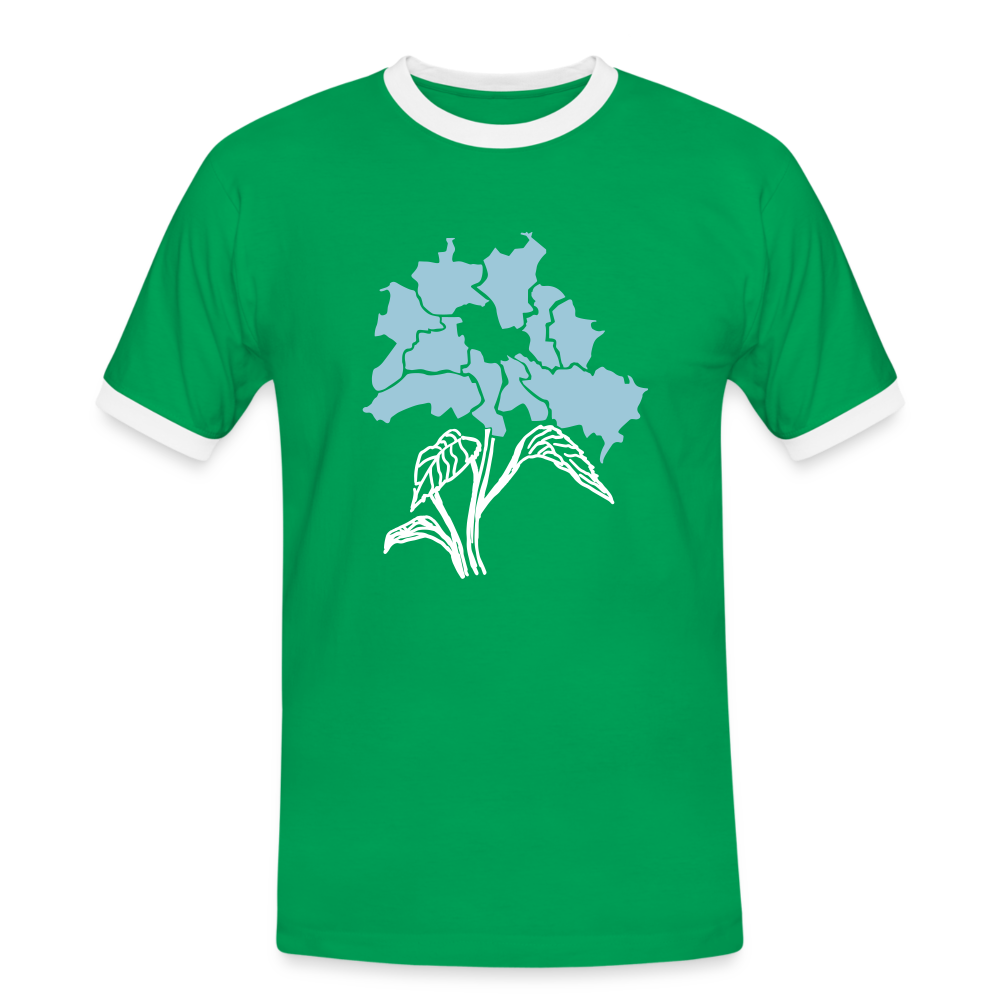 Dit duftet dufte! - Männer Ringer T-Shirt - Kelly Green/Weiß