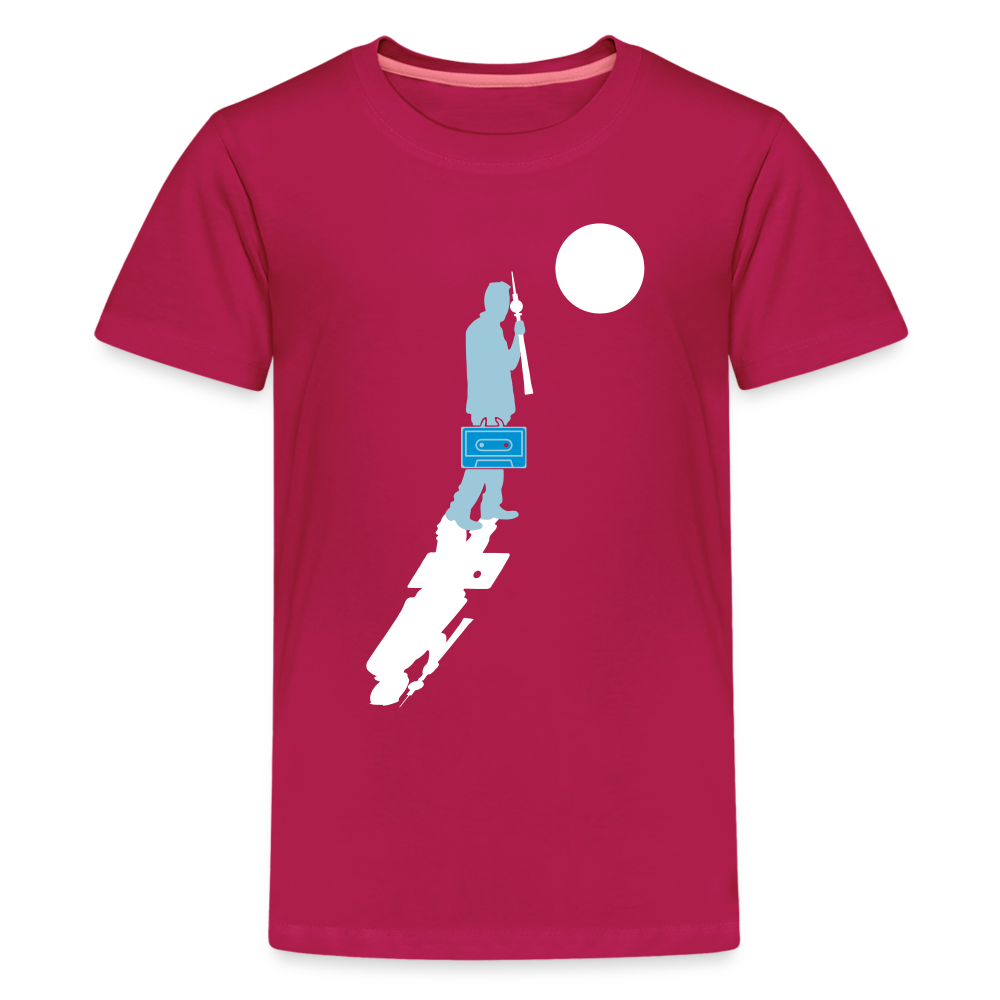 Unterwegs in Berlin - Teenager Premium T-Shirt - dunkles Pink