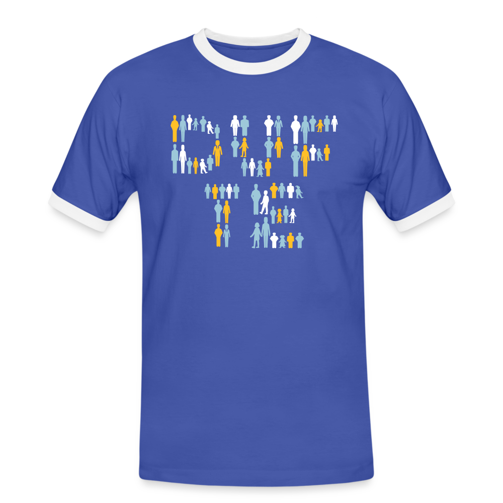 Berliner sind dufte - Männer Ringer T-Shirt - Blau/Weiß