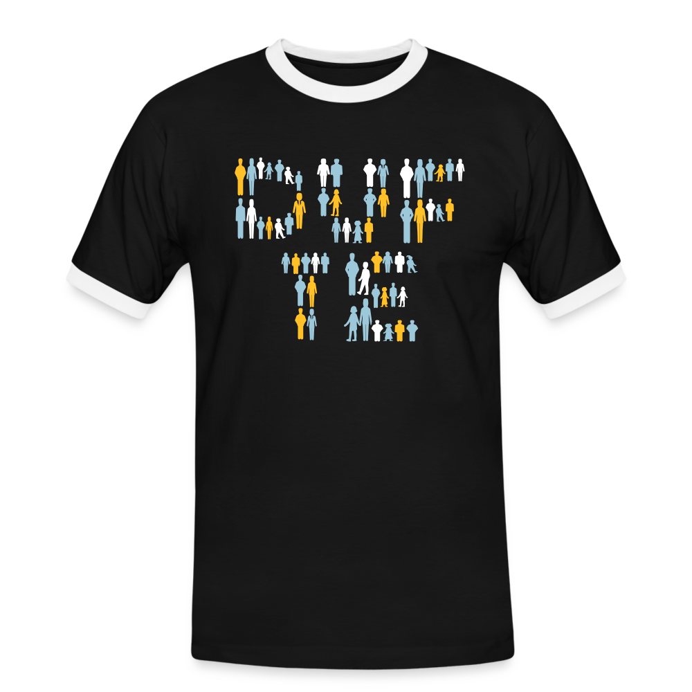 Berliner sind dufte - Männer Ringer T-Shirt - Schwarz/Weiß