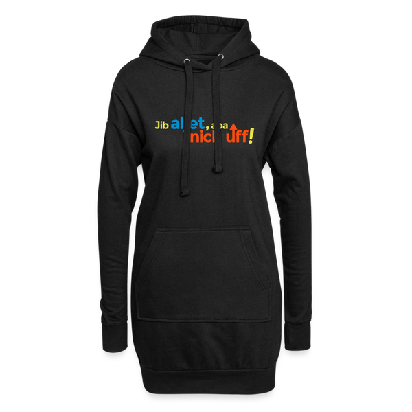 Jib allet, aba nich uff! - Hoodie-Kleid - Schwarz