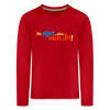Jib allet, aba nich uff! - Kinder Langarmshirt - Rot