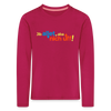 Jib allet, aba nich uff! - Kinder Langarmshirt - dunkles Pink