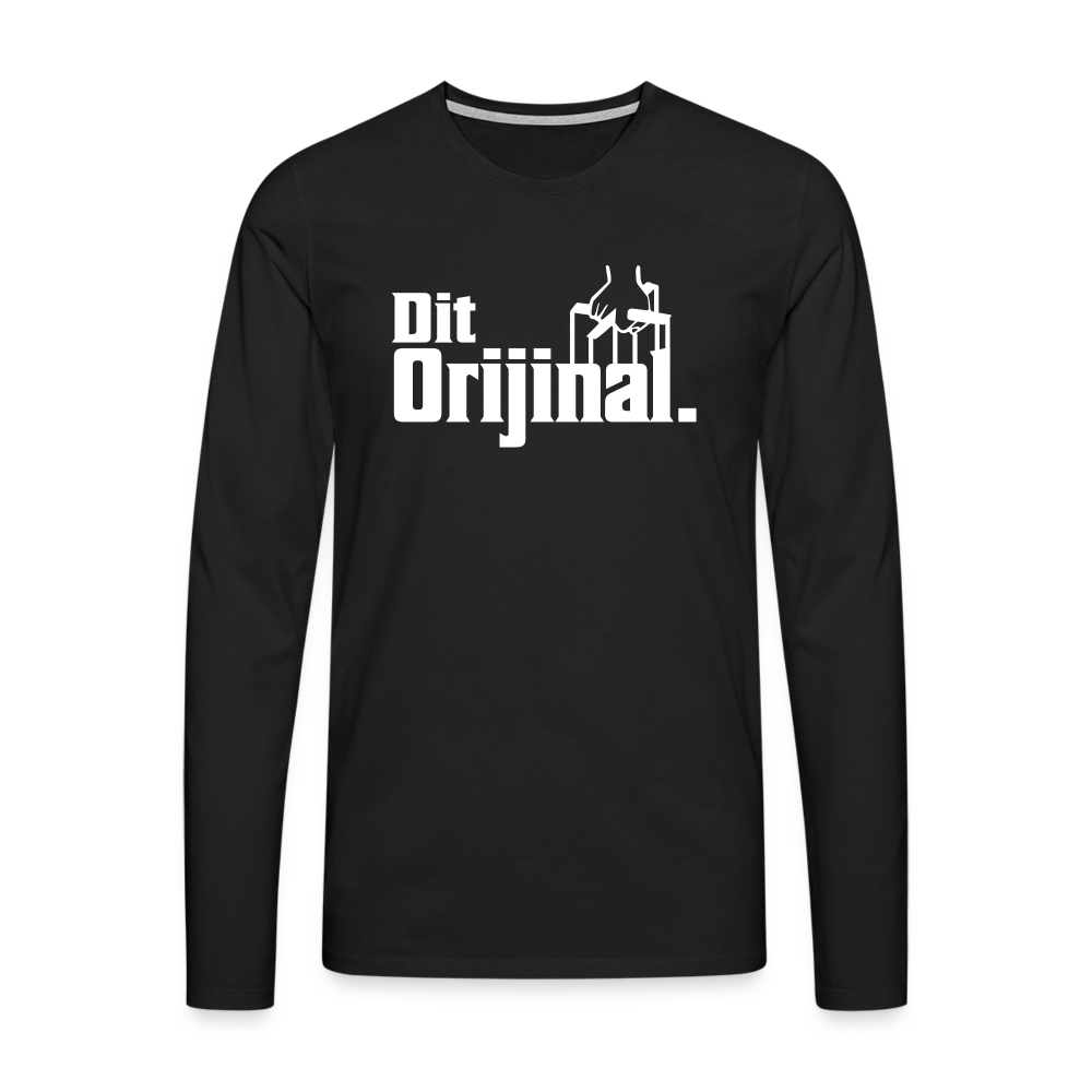 Dit Orijinal - Männer Premium Langamshirt - Schwarz