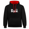 Dit Orijinal - Kontrast Hoodie - Schwarz/Rot