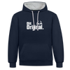 Dit Orijinal - Kontrast Hoodie - Navy/Grau meliert
