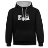 Dit Orijinal - Kontrast Hoodie - Schwarz/Grau meliert
