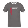 Jeh mal Bier holen! - Männer Ringer T-Shirt - Dunkelgrau/Weiß