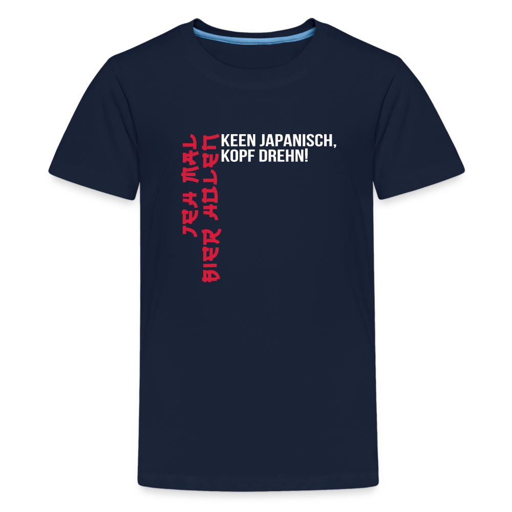 Jeh mal Bier holen! - Teenager Premium T-Shirt - Navy