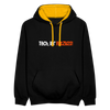 Tach, Ihr Fatzkes! - Kontrast Hoodie - Schwarz/Gold