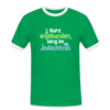 Kurz anjebunden, lang im Jedächtnis. - Männer Ringer T-Shirt - Kelly Green/Weiß