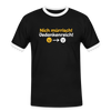 Nich mürrisch! Jedankenreich! - Männer Ringer T-Shirt - Schwarz/Weiß