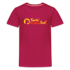 Tach! Ick steh uff Esel! - Teenager Premium T-Shirt - dunkles Pink