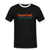 Passiert halt, wenn de nackt feierst! - Männer Ringer T-Shirt - Schwarz/Weiß