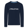 jroßa Bruda - Kinder Langarmshirt - Navy