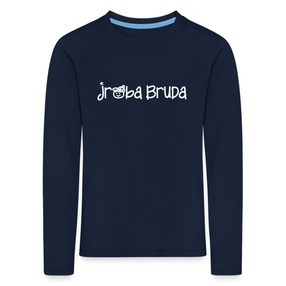 jroßa Bruda - Kinder Langarmshirt - Navy