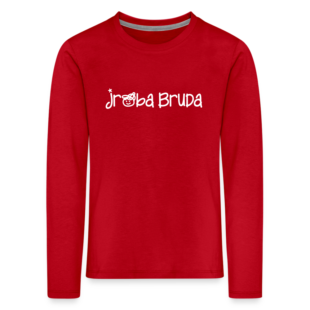 jroßa Bruda - Kinder Langarmshirt - Rot