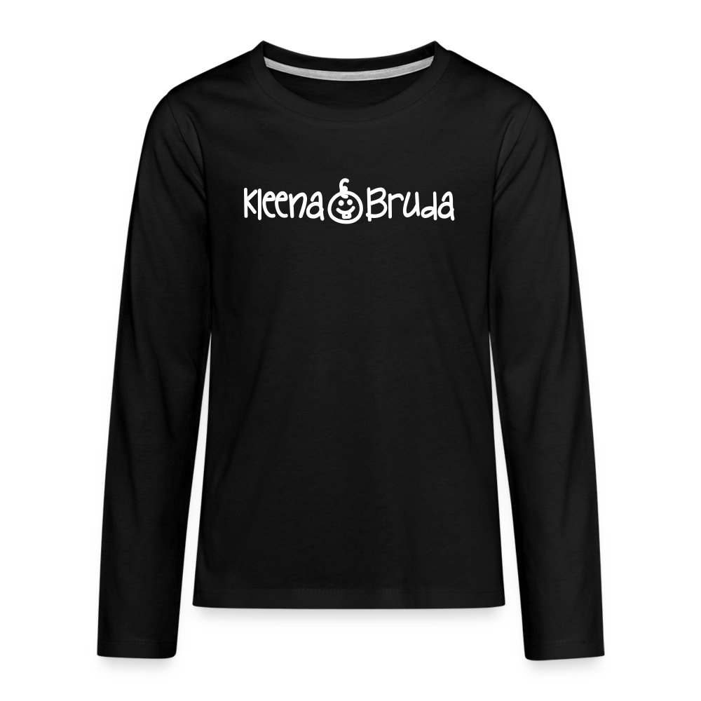 Kleena Bruda - Teenager Langarmshirt - Schwarz