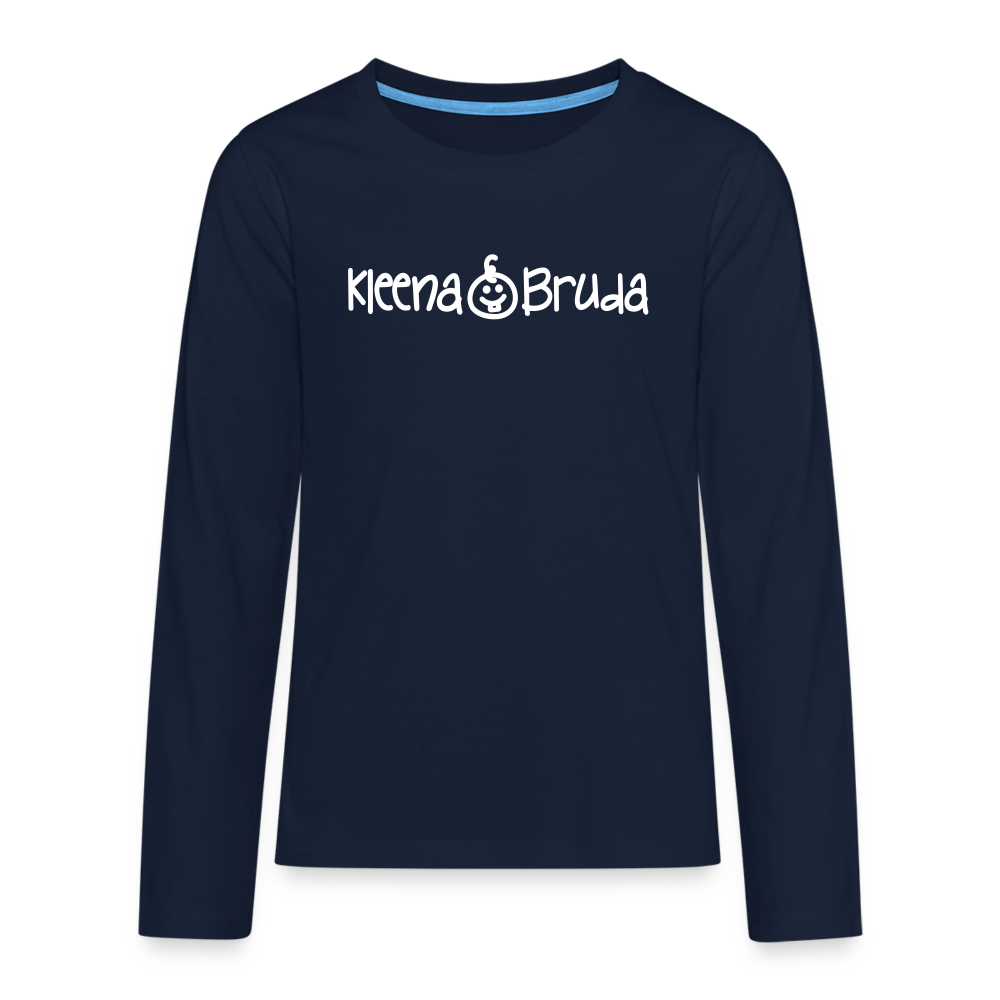 Kleena Bruda - Teenager Langarmshirt - Navy