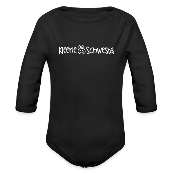 Kleene Schwesta - Bio-Langarmbody - Schwarz