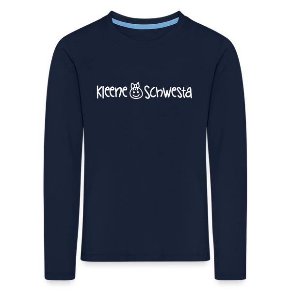 Kleene Schwesta - Kinder Langarmshirt - Navy