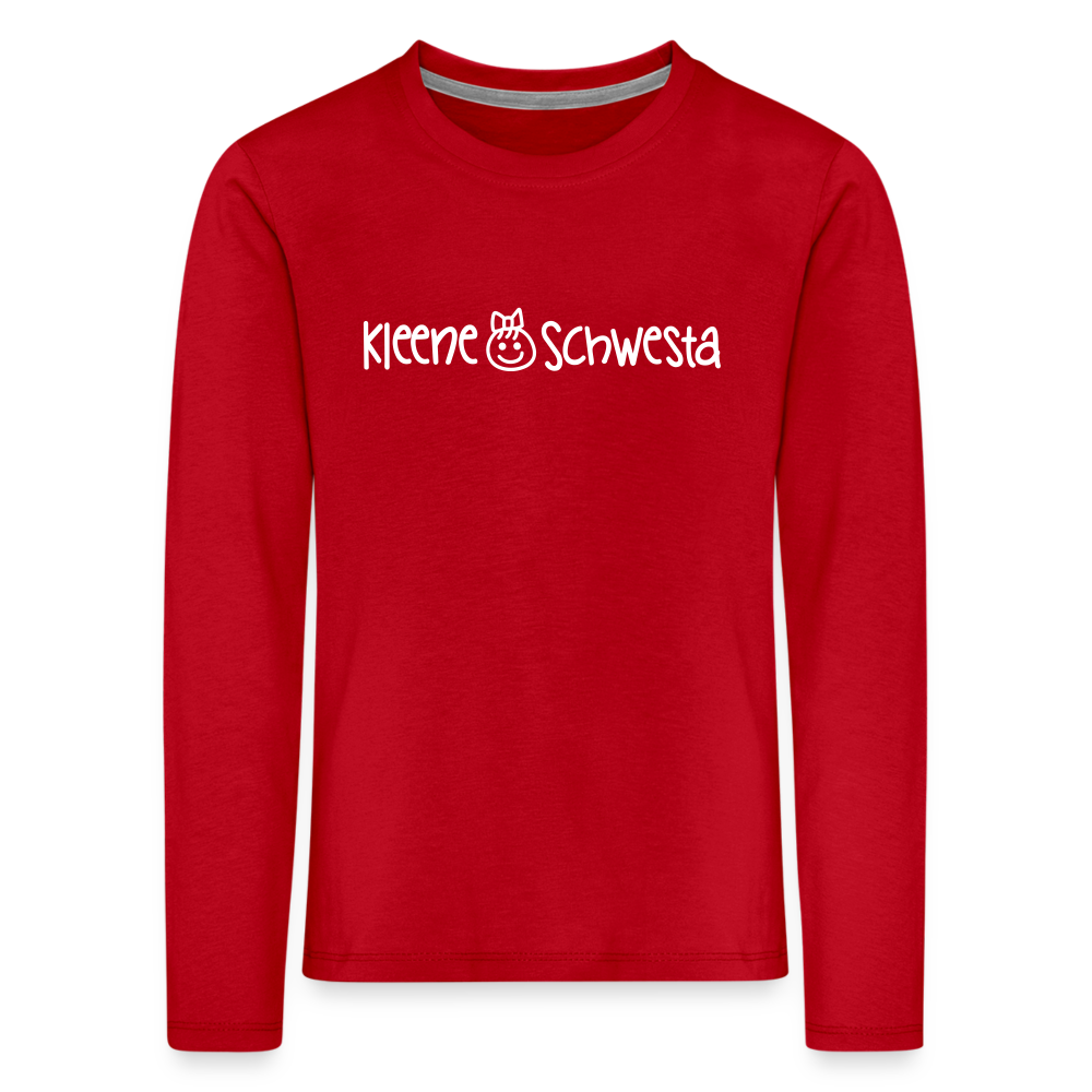 Kleene Schwesta - Kinder Langarmshirt - Rot
