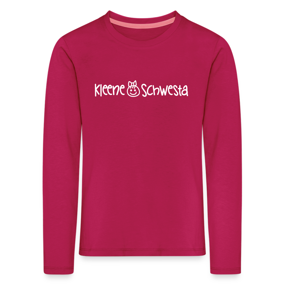 Kleene Schwesta - Kinder Langarmshirt - dunkles Pink