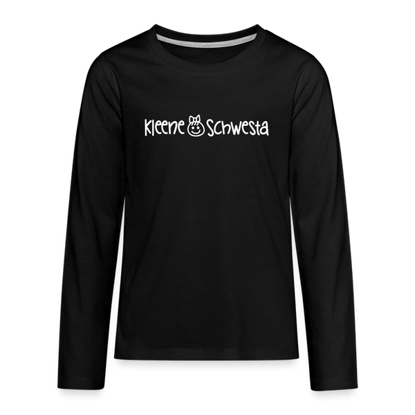 Kleene Schwesta - Teenager Langarmshirt - Schwarz