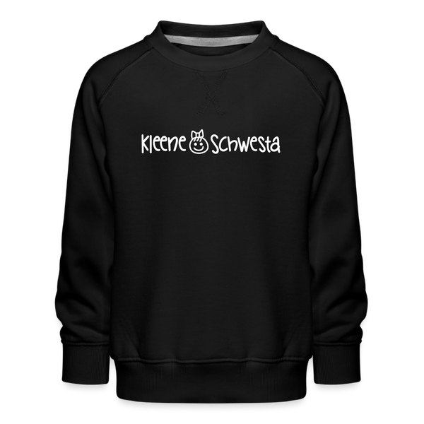 Kleene Schwesta - Kinder Premium Sweatshirt - Schwarz
